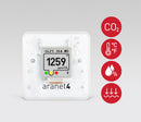 Medidor de CO2 profesional con sensor inalámbrico autónomo alimentado por batería para monitorizar el CO2, la temperatura, la humedad relativa y la presión atmosférica en el hogar, oficina, etc. Portátil, fácil de instalar y operar. Le permite saber cuando los niveles monitorizados se han vuelto insalubres.