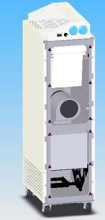 Purificador de aire que convierte una habitación normal en un cuarto de aislado rápidamente. Extracción para presión negativa o positiva. Recirculación o extracción. Logra hasta 12 cambios de aire por hora. Soporta los rigores del uso diario en las instalaciones médicas.
