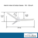 Ventilador de techo | Java - 54" Ceiling Fan F753-WHF