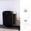 Purificador con 4 etapas de filtración: Carbon Filter, True HEPA filter, AeraSafe™, PlasmaTrue™ Setting. Purifica el aire efectivamente en cuartos pequeños de hasta 27 m2. Sensor AeraSmartTM supervisa la calidad del aire y ajusta automáticamente la velocidad del ventilador para mantener el aire purificado.