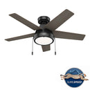 Hunter Ventilador de Techo Burroughs con Luz 44 pulgadas