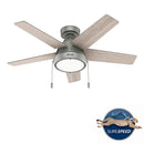 Hunter Ventilador de Techo Burroughs con Luz 44 pulgadas
