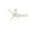 Hunter Ventilador de Techo Aker con Luz 36 Pulgadas
