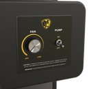 Enfriador evaporativo perfecto para líneas de producción, restaurantes al aire libre y gimnasios de hasta 3,600 pies2 (330 m2). Control de velocidad variable. Diámetro del ventilador de 36 pulgadas ( 91 cm). Medios de enfriamiento de 8 pulgadas (20 cm). Depósito de agua de 46 galones (210 lt). Garantía de 3 años 