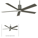 Ventilador de techo Clean - LED 60"
