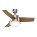 Hunter Ventilador de Techo Aker con Luz 36 Pulgadas