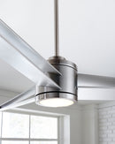 El diseño único del ventilador de techo Armstrong, con 6 aspas que se encuentran en tres puntos diferentes. El estilo de este ventilador es contemporáneo. Armstrong tiene clasificación de humedad, motor de CC de bajo consumo e incluye un control remoto de mano con funcionalidad de 6 velocidades y marcha atrás.