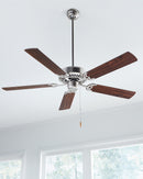 El ventilador de techo Haven 52 de estilo transicional de Monte Carlo tiene un barrido de aspas de 52 ". Disponible en cinco acabados. Motor de cadena de tracción de tres velocidades y un interruptor de marcha atrás. Es compatible con una opción de Mandos a distancia Monte Carlo y kits de luces (se venden por separado)