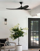 El ventilador de techo Maverick II presenta una silueta elegante y moderna con un diseño de tres aspas. Tiene un motor de CC reversible de 6 velocidades de ahorro de energía ultra eficiente. Incluye control remoto de mano  y una varilla descendente de 6 pulgadas. Garantía limitada de por vida. Listado ETL para lugares húmedos. 