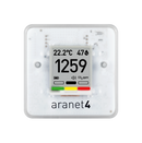 Medidor de CO2 profesional con sensor inalámbrico autónomo alimentado por batería para monitorizar el CO2, la temperatura, la humedad relativa y la presión atmosférica en el hogar, oficina, etc. Portátil, fácil de instalar y operar. Le permite saber cuando los niveles monitorizados se han vuelto insalubres.
