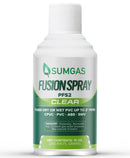 Pegamento en aerosol marca SUMGAS para distintos tipos de tuberías (PVC, CPVC, ABS, DWV) de hasta 2". 