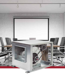 Las cajas de ventilación compacta son unidades de ventilación en descarga vertical diseñadas para la inyección de aire limpio; su estructura está fabricada en lámina de acero galvanizada. Su diseño incorpora dos paneles de inspección con escuadras de fijación para el fácil mantenimiento del motor y la transmisión. 