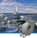 Rodete de álabes curvados hacia atrás. Ventilador centrífugo de acoplamiento directo y simple aspiración. Fabricados en chapa de acero protegida contra la corrosión mediante tratamiento por cataforesis + pintura epoxy. Temperaturas del aire a transportar: -20ºC/+60ºC en continuo.