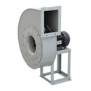 Rodete de álabes curvados hacia atrás.  Ventilador centrífugo de acoplamiento directo y simple aspiración. Fabricados en chapa de acero protegida contra la corrosión mediante tratamiento por cataforesis + pintura poliuretana. Temperaturas del aire a transportar: -20ºC/+60ºC en continuo 