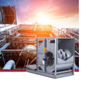 Suministro de aire en unidades de ventilación para aire acondicionado ó filtración de aire, ventilación industrial, etc. Pintura en polvo poliéster, pintura epóxica de altos sólidos, recubrimientos fenólicos secado al aire, recubrimiento de alta temperatura. Sólo para interiores. 