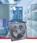 HXM Extractor axial directo: Esta gama de extractores axiales para aplicación en muro, ha sido estructurada en tres diámetros normalizados 200, 250 y 350 mm. Características: motor monofásico fraccionario, hélices con alineación y balanceo preciso, marco protector fabricado en lámina de acero y alambre pulido.