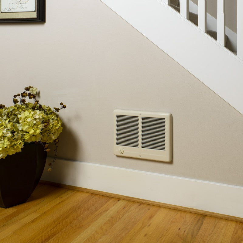 El Com-Pak Twin es el calentador eléctrico de pared por excelencia para calentar rápidamente habitaciones grandes. Dos calefactores detrás de una sola parrilla pueden defenderse fácilmente de corrientes de aire frío y brisas en las entradas y áreas abiertas.